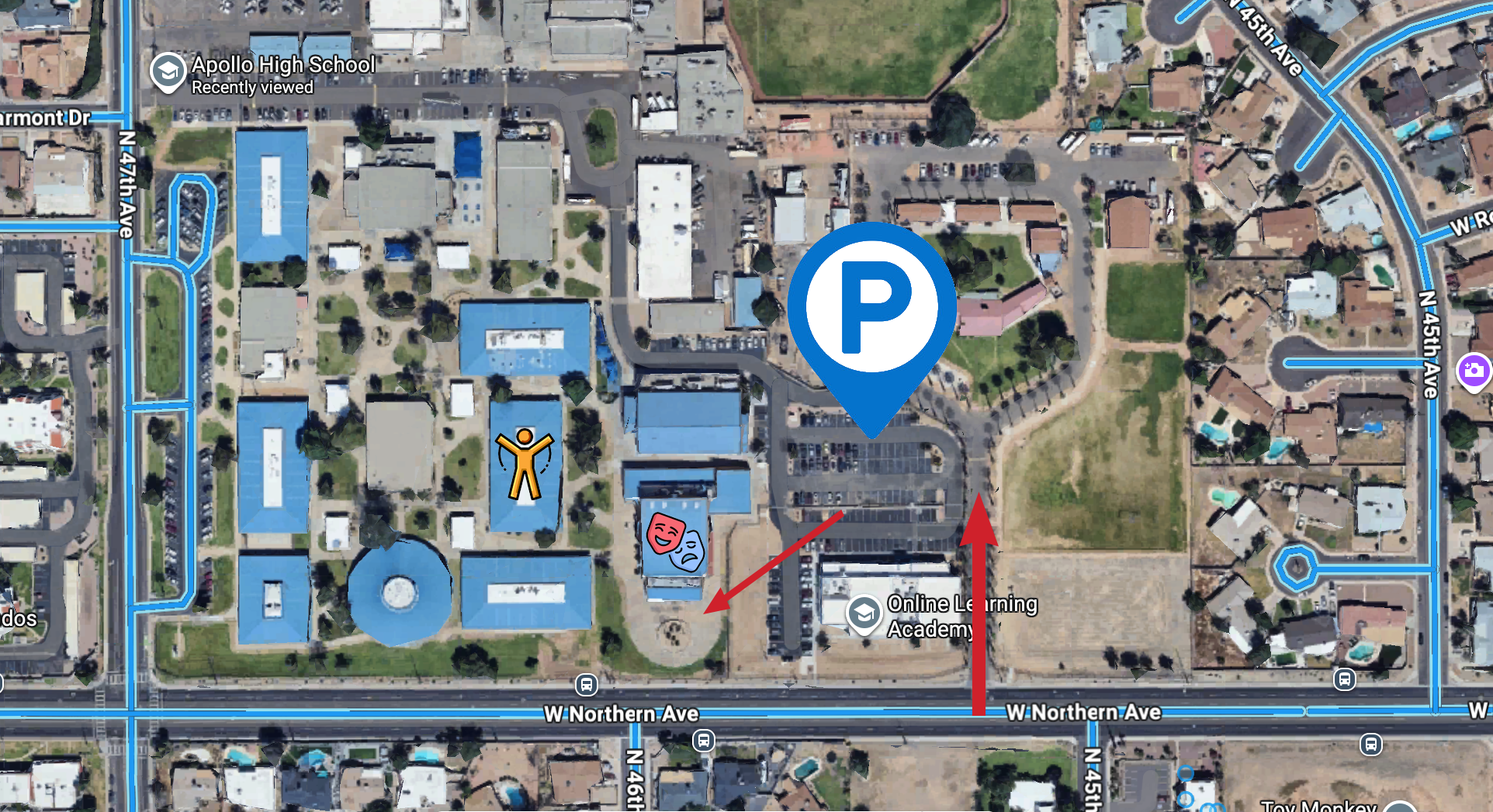Apollo High School - Campus Map